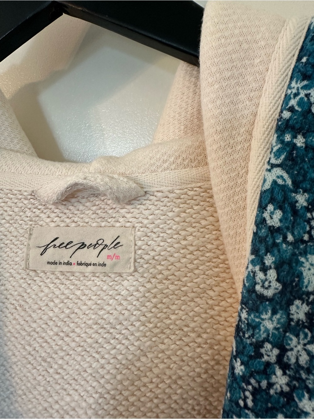 NWT FREE PEOPLE Super Bloom BLUE LAGOON COMBO Maxi Cardigan Jacket SZ MEDIUM - Picture 8 of 11